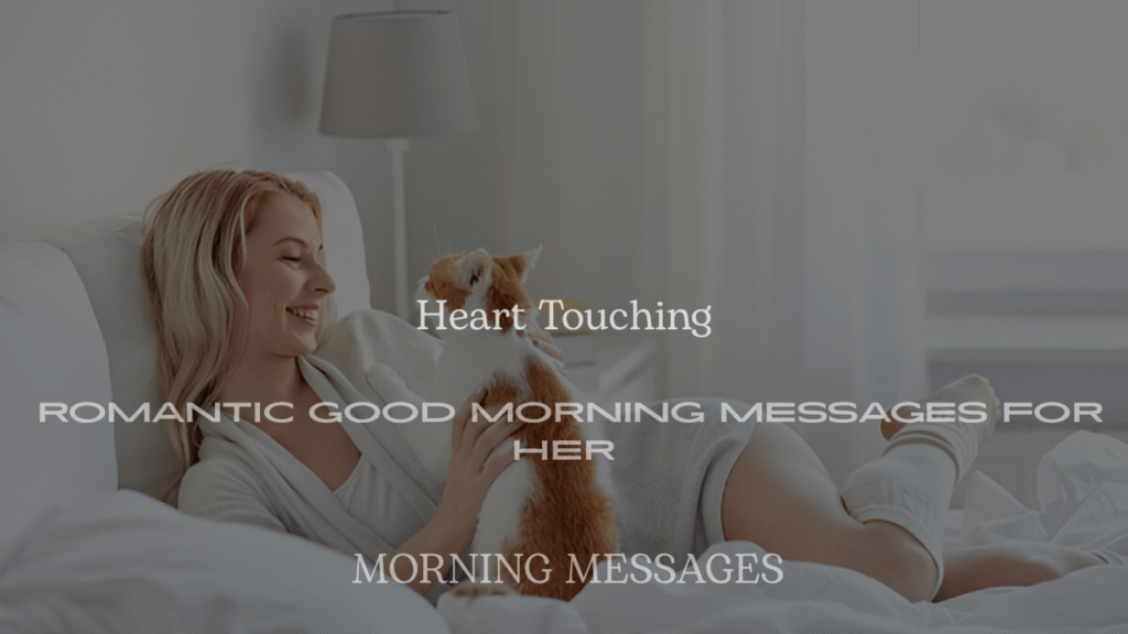 Heart Touching Romantic Good Morning Messages for Her