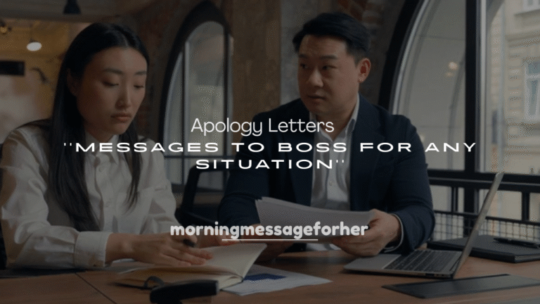 250+ Heartfelt Apology Letters and Messages to Boss for Any Situation
