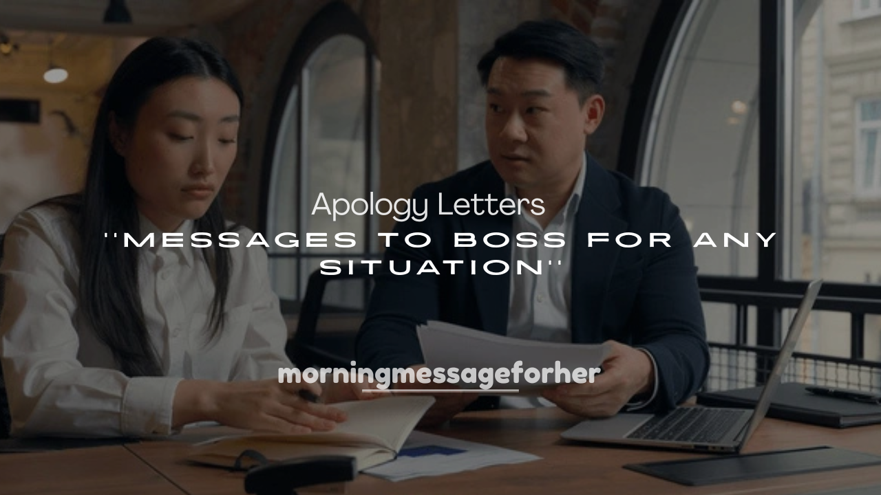 250+ Heartfelt Apology Letters and Messages to Boss for Any Situation