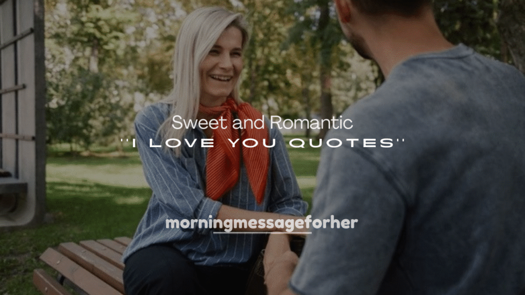 Sweet and Romantic I Love You Quotes