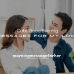 250+ Cute Good Evening Messages for My Love Far Away