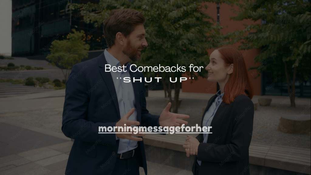 140+ Best Comebacks for Shut Up